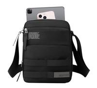 Bolso bandolera con múltiples bolsillos, bolso para llevar el cuerpo, bolso de trabajo, negocios, elegante, materiales resistentes, bolso bandolera para hombre, negro, verde militar, Black, Refer to
