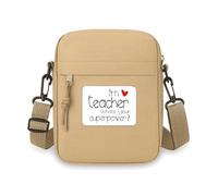 Bolso bandolera con texto en inglés "I'm a Teacher What's your Superpower" para teléfono celular, bolso de hombro