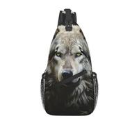 Bolso bandolera cruzado en el pecho, estilo bohemio, dorado, flores de loto, mochila para viajes, senderismo, Lobo solitario, Talla única