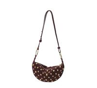 Bolso bandolera de ante sintético para mujer, con diseño de tachuelas, para compras, trabajo, viajes y tiempo libre, borgoña, 480.00x260.00x220.00mm/18.9x10.24x8.66inch, Vintage