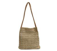 bolso bandolera de bolso de hombro mujer bolso de mano de verano de playa bolso (beige oscuro)