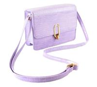 Bolso bandolera de cocodrilo para mujer, ligero, elegante, a la moda, bolso de hombro para mujer, casual, uso diario, bolsa de noche para teléfono, elegante bolso, Lila, Bolso cruzado