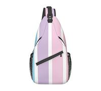 Bolso Bandolera de Color Pastel, Bolso de Hombro Tipo Bandolera Informal, Mochila de Senderismo, Mochila de Hombro Tipo Bandolera, Paquete de Pecho de Viaje para Hombres y Mujeres