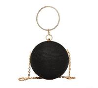 Bolso bandolera de color sólido para mujer, estilo diario, Black
