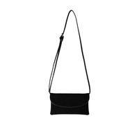 Bolso bandolera de cuero suave, cartera compacta, múltiples funcionales, plan fino, suave y permanente, Black, One Size