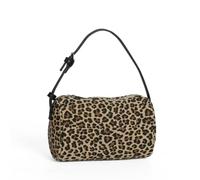 Bolso bandolera de gamuza, bolso pequeño con correa ajustable, bolsos para mujer, bolsos flexibles, bolsos hobo ligeros con cremallera (Leopard Print)