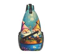 Bolso bandolera de gnomos para el día de San Valentín, mochila cruzada de moda, bolso de hombro, bolso de pecho para hombres y mujeres, bolsa de deporte para viajes y senderismo al aire libre