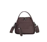 Bolso bandolera de gran capacidad con correa desmontable y asa superior para mujer, uso diario y vocación, café, 270 x 230 x 120mm