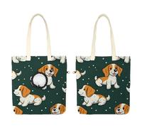 Bolso bandolera de lona dibujado a mano con diseño de perro de dibujos animados, transportín para gatos, transportín portátil para cachorros y gatitos, cómodo transportín para pequeños