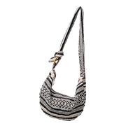 Bolso bandolera de lona para mujer, estilo étnico, bolso de la compra, bolso de péndulo, bolso de mensajero de moda para todos, Es23001 1