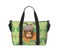 Bolso bandolera de mano con diseño de ardilla de dibujos animados para mujer, bolso casual con cremallera, adecuado para el trabajo, viajes, fitness, viajes
