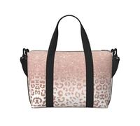 Bolso bandolera de mano con purpurina de oro rosa, bolso de un solo hombro, bolsa de deporte y fitness, bolsa de fin de semana, bolsa de noche, negro, talla única, Negro, One size