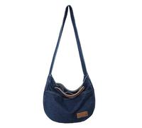 Bolso bandolera de mezclilla para mujer, mini bolso cruzado con asas superiores, bolso pequeño casual para viajes diarios, bolso ligero estilo coreano para trajes de otoño e invierno, Azul 15, Talla