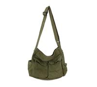 Bolso bandolera de mezclilla para mujer, mini bolso cruzado con asas superiores, bolso pequeño casual para viajes diarios, bolso ligero estilo coreano para trajes de otoño e invierno, Green, Talla
