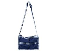 Bolso bandolera de mezclilla para mujer, mini bolso cruzado con asas superiores, bolso pequeño casual para viajes diarios, bolso ligero estilo coreano para trajes de otoño e invierno, Azul 12, Talla