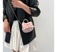 Bolso bandolera de moda, lindo bolso de con perlas, bolso de versátil