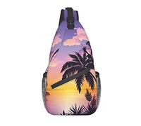 Bolso bandolera de palmera de verano, bolso de hombro, mochila de senderismo al aire libre de fin de semana, adecuado para hombres y mujeres