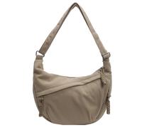 Bolso bandolera de pana con media luna para mujer, con correa ajustable, con múltiples bolsillos, casual, para uso diario, viajes y trabajo, Khaki, 400.00x300.00x30.00mm/15.75x11.81x1.18inch