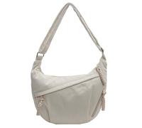 Bolso bandolera de pana con media luna para mujer, con correa ajustable, con múltiples bolsillos, casual, para uso diario, viajes y trabajo, beige, 400.00x300.00x30.00mm/15.75x11.81x1.18inch