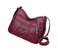 Bolso bandolera de para mujer, bolso de hombro a la moda, mochila grande para mujer, con múltiples bolsillos para trabajo, negocios, viajes, rosso, Refer to description