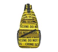 Bolso Bandolera de Pecho con diseño de Escena del Crimen, Ideal para Viajes, Senderismo y Uso Diario, Unisex.
