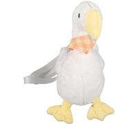 Bolso Bandolera de Peluche Pato para Mujer, Estilo Cartoon Blanco | Correa Ajustable, Diseño Suave y Ligero, Uso Exterior, Acabado de Nylon y Felpa
