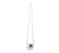 Bolso bandolera de piel sintética con forma de fruta para mujer, antiarañazos, bonita bolsa redonda, antisalpicaduras, elegante bolsa cruzada para viajes al aire libre, citas, etc, Pink, 14.17 x 3.15