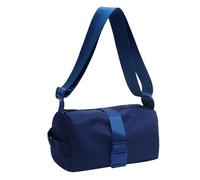 Bolso bandolera de tela, moderno bolso de gimnasio de alta sensibilidad, horizontal, informal, monocolor, para mujer, mochilas geniales para adolescentes y niñas (azul, talla única)