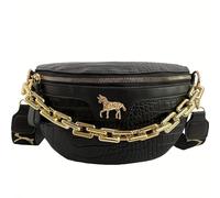 Bolso bandolera de un , versión coreana de nueva tendencia popular, bolso de cintura casual versátil, bolso de pecho [Dirección aleatoria de ]