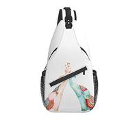 Bolso Bandolera Elefante de Acuarela Boho Étnico Senderismo Mochila Crossbody Hombro Mochila de Viaje Paquete de Pecho para Hombres Mujeres