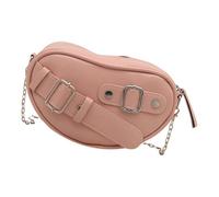 Bolso bandolera en forma de corazón para mujer, bolso de uso diario, bolso cruzado de moda, bolsa de viaje estilo coreano, Pink