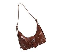 Bolso bandolera estilo coreano para mujer, estilo coreano, bolso cruzado elegante para llevar al hombro, con tachuelas, axilas, hombros de moda, estilo coreano, bolas de masa hervida con tachuelas