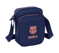 F.C.BARCELONA 2ª EQUIPACIÓN - Bandolera con Bolsillo Exterior, Maletín Portatodo, Bandolera, Cómoda y Versátil, Calidad y Resistencia, 16x6x22 cm