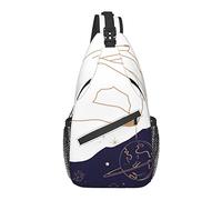 Bolso Bandolera Hand Planet Magic Boho Tarot Senderismo Mochila Crossbody Hombro Mochila Viaje Cofre Pack para Hombres Mujeres