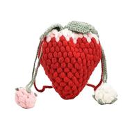 Bolso bandolera hecho a mano con flores de lana tejidas a crochet(Color9)