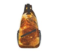 Bolso Bandolera Hombre Primer Plano De Una Escena De Fútbol En Un Partido Nocturno Ligera Mochila Cruzada Hombre Práctica Bolsa De Hombro Para Esquí Ciclismo Senderismo