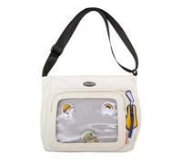 Bolso bandolera Ita de moda, bonito bolso de mensajero, ideal para viajes, escuela y escuela de trabajo, White, One Size