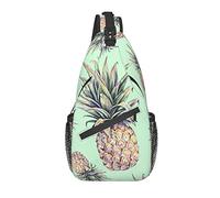 Bolso Bandolera, Mochila Bandolera con Estampado Verde Pino para Mujeres y Hombres Casuales