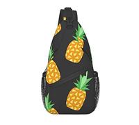 Bolso Bandolera, Mochila Cruzada con Estampado de Pino Amarillo para Hombres y Mujeres Casuales