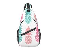Bolso Bandolera, Mochila Cruzada con Estampado de Pino de Color para Hombres y Mujeres Casuales