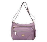 Bolso bandolera mujer moda simple monocolor multicapa práctico gran capacidad separación agua cremallera bolsa al aire libre bolso de hombro conejito de Pascua bolsas, rojo, talla única