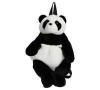 Bolso bandolera panda | Bolso bandolera panda peludo ajustable engrosado | La tela de felpa de esta mochila panda es gruesa y ligera. Hace que la mochila sea duradera y práctica, tirón extenso