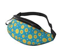Bolso bandolera para hombre y mujer, diseño de girasoles