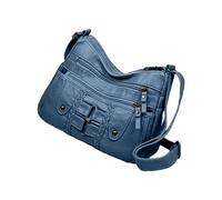 Bolso bandolera para mujer | Bolso bandolera de moda | Correa ajustable, mochila de gran capacidad con cremallera suave para mujer, azul, Refer to description