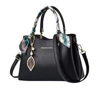 Bolso bandolera para mujer, bolso de hombro, bolsa de mano de Pascua, Black, Talla única