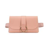 Bolso bandolera para mujer, color negro, tamaño mediano, riñonera para mujer, bolso de cadena, bolsa de cinturón, bolso bandolera, bolso cruzado para mujer, calavera grande, Rosa., talla única