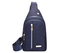 Bolso bandolera para mujer, color rojo y negro, para senderismo, con orificio para auriculares, correa para el hombro, bolsa de cuerpo para viajes, bolsas de plástico, Bu2., UN