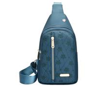 Bolso bandolera para mujer, color rojo y negro, para senderismo, con orificio para auriculares, correa para el hombro, bolsa de cuerpo para viajes, bolsas de plástico, BU1, UN