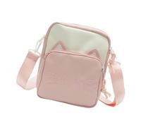 Bolso bandolera para mujer, diseño de gatos de dibujos animados, estilo japonés, pequeño mensajero, bonito teléfono para todos los días, a, One Size