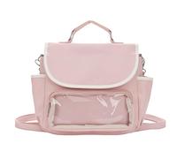 Bolso bandolera para mujer, estilo japonés, estilo mensajero, transparente, Itabag para todos los días, Itabag, bonito hombro cruzado, para estudiantes, escuela, mochila pequeña, a, One Size